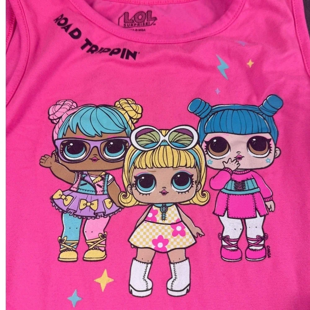 LOL Surprise Road Trippin Pink Dress Member's Mark Denim‎ Shorts Outfit